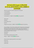 NCOAE EMT Exam 2 UPDATED  ACTUAL QUESTIONS AND CORRECT  ANSWERS