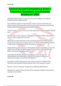 Clinical Annual Competency Exam &ndash; Fresenius Questions and Answers Graded A&plus; 2025