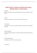 PHRA 1413 Exam &vert; Questions with 100&percnt; Correct Answers 2025&sol;2026 Update &vert; Verified Solutions