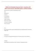 PHRA 1413 OUTpaitent Pharmacy Exam &vert; Questions with 100&percnt; Correct Answers 2025&sol;2026 Update &vert; Verified Solutions