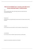 PHRA 1413 OUTPATIENT Exam &vert; Questions with 100&percnt; Correct Answers 2025&sol;2026 Update &vert; Verified Solutions