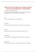 PHRA 1413 Units 1&comma;3&comma;5&comma;7 Review Exam &vert; Questions with 100&percnt; Correct Answers 2025&sol;2026 Update &vert; Verified Solutions