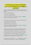 CM Final Exam Practice UPDATED  ACTUAL QUESTIONS AND CORRECT  ANSWERS