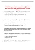 PHTY3140 Components of Movement Summary &vert; Questions with 100&percnt; Correct Answers 2025&sol;2026 Update &vert; Verified Solutions