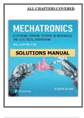 Mechatronics&colon; Electronic Control Systems in Mechanical and Electrical Engineering &ndash; Solutions Manual &lpar;7th Edition&comma; 2022&rpar; &ndash; Bolton