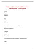 PRM391 Exam &vert; Questions with 100&percnt; Correct Answers 2025&sol;2026 Update &vert; Verified Solutions