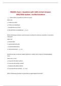 PRM391 Exam &vert; Questions with 100&percnt; Correct Answers 2025&sol;2026 Update &vert; Verified Solutions