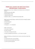 PRM391 Exam &vert; Questions with 100&percnt; Correct Answers 2025&sol;2026 Update &vert; Verified Solutions