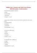 PRM391 Exam &vert; Questions with 100&percnt; Correct Answers 2025&sol;2026 Update &vert; Verified Solutions