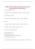 BUNDLE FOR PRM391 EXAM  &vert; Questions with CORRECT Answers 2025&sol;2026 UPDATE &vert; Verified Solutions