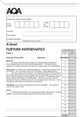AQA A LEVEL FURTHER MATHEMATICS PAPER 1 QUESTION PAPER 2025 &lpar;7367&sol;1&rpar;