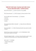 RXRS 407 STUDY Guide &vert; Questions with 100&percnt; Correct Answers 2025&sol;2026 Update &vert; Verified Solutions