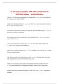 SC 545 Exam &vert; Questions with 100&percnt; Correct Answers 2025&sol;2026 Update &vert; Verified Solutions