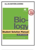 Biology for AP&reg; Courses &ndash; Student Solution Manual &lpar;OpenStax 2nd Edition&comma; 2021&rpar; &ndash; OpenStax