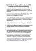 PN Adult Medical Surgical Online Practice 2025 Knowledge and Clinical Judgment- Advanced