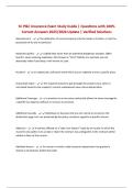 SC P&C Insurance Exam Study Guide &vert; Questions with 100&percnt; Correct Answers 2025&sol;2026 Update &vert; Verified Solutions