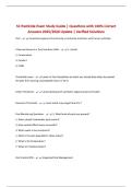 SC Pesticide Exam Study Guide &vert; Questions with 100&percnt; Correct Answers 2025&sol;2026 Update &vert; Verified Solutions