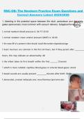 RNC-OB&colon; The Newborn Practice Exam &ndash; Questions and Correct Answers &lpar;Latest 2025&sol;2026 Edition&rpar;