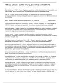 HM 422 EXAM 1 &lpar;CHAP 1-5&rpar; QUESTIONS & ANSWERS