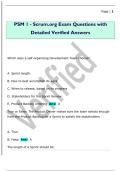 PSM 1 - Scrum&period;org Exam Questions with  Detailed Verified Answers