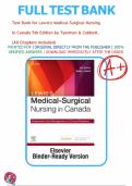 Test Bank for Lewis&rsquo;s Medical-Surgical Nursing in Canada&colon; Assessment and Management of Clinical Problems&comma; 5th Edition by Jane Tyerman&comma; Shelley Cobbett&comma; Mariann M&period; Harding&comma; Jeffrey Kwong&comma; Dottie Roberts&comma; Debra Hagler&comma; Courtney Reinisch&period;&vert;&vert;All chapters 1-72 