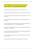 Hawaii MPJE Actual Exam Questions and answers Newest RATED A&plus; 2025&sol;2026 UPDATED NEW&excl;&excl;