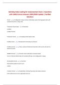 Workday Data Loading for Implementers Exam &vert; Questions with 100&percnt; Correct Answers 2025&sol;2026 Update &vert; Verified Solutions