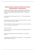 Workday pro Exam &vert; Questions with 100&percnt; Correct Answers 2025&sol;2026 Update &vert; Verified Solutions