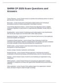 SHRM CP 2025 Exam Questions and Answers
