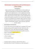 RExPN Studyguide Questions with Verified Answers &ndash; Latest Update