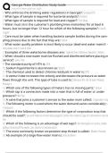 Georgia Water Distribution Study Guide Exam Questions and Answers 100&percnt; Pass &vert;Verified and Updated 