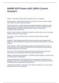 SHRM SCP Exam with 100&percnt; Correct Answers