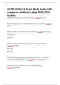 AAPD QE Board Exam Study Guide with complete solutions&vert; Latest 2025&sol;2026 Update&period;