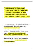 PHLEBOTOMY STUDYGUIDE &lpar;AMT CERTIFICATION PRACTICE&rpar; EXAM WITH CORRECT ACTUAL QUESTIONS AND CORRECTLY WELL DEFINED ANSWERS LATEST ALREADY GRADED A&plus; 2025 &ndash; 2026
