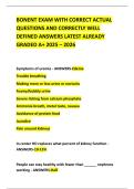 BONENT EXAM WITH CORRECT ACTUAL QUESTIONS AND CORRECTLY WELL DEFINED ANSWERS LATEST ALREADY GRADED A&plus; 2025 &ndash; 2026