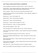 HAP FINAL EXAM QUESTIONS & ANSWERS