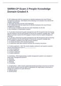 SHRM-CP Exam 2 People Knowledge Domain-Graded A