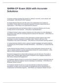 SHRM-CP Exam 2024 with Accurate Solutions