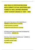 ONE YIELD V2 CERTIFICATION EXAM WITH CORRECT ACTUAL QUESTIONS AND CORRECTLY WELL DEFINED ANSWERS LATEST ALREADY GRADED A&plus; 2025 &ndash; 2026
