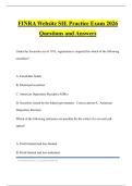 FINRA Website SIE Practice Exam 2026 Questions and Answers