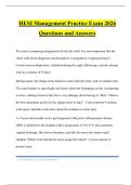 HESI Management Practice Exam 2026 Questions and Answers