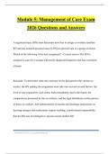 Module 5&colon; Management of Care Exam 2026 Questions and Answers