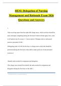 Hesi Management Bundled Tests 2026 Questions and Answers