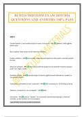 BCH210 MIDTERM EXAM 2025&sol;2026 QUESTIONS AND ANSWERS 100&percnt; PASS