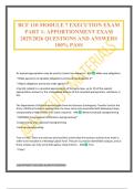 BCF 110 MODULE 7 EXECUTION EXAM PART 1&colon; APPORTIONMENT EXAM 2025&sol;2026 QUESTIONS AND ANSWERS 100&percnt; PASS