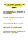 ALL THE COMSAE EXAM 2025&sol; 2026  QUESTIONS WITH VERIFIED  ANSWERS