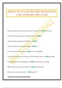 BRANCH 2 EXAM 2025&sol;2026 QUESTIONS AND ANSWERS 100&percnt; PASS