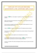 CHN LEC PT 2 EXAM 2025&sol;2026 QUESTIONS AND ANSWERS 100&percnt; PASS