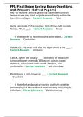 FF1 Final Exam Review Exam Questions and Answers &lpar;Solved Papers&rpar;&period;
