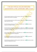 CM 4211 FINAL EXAM 2025&sol;2026 QUESTIONS AND ANSWERS 100&percnt; PASS